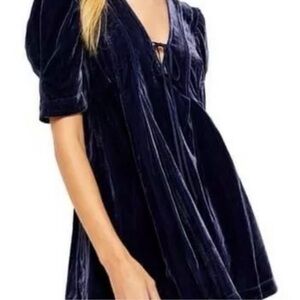 Free People velvet top